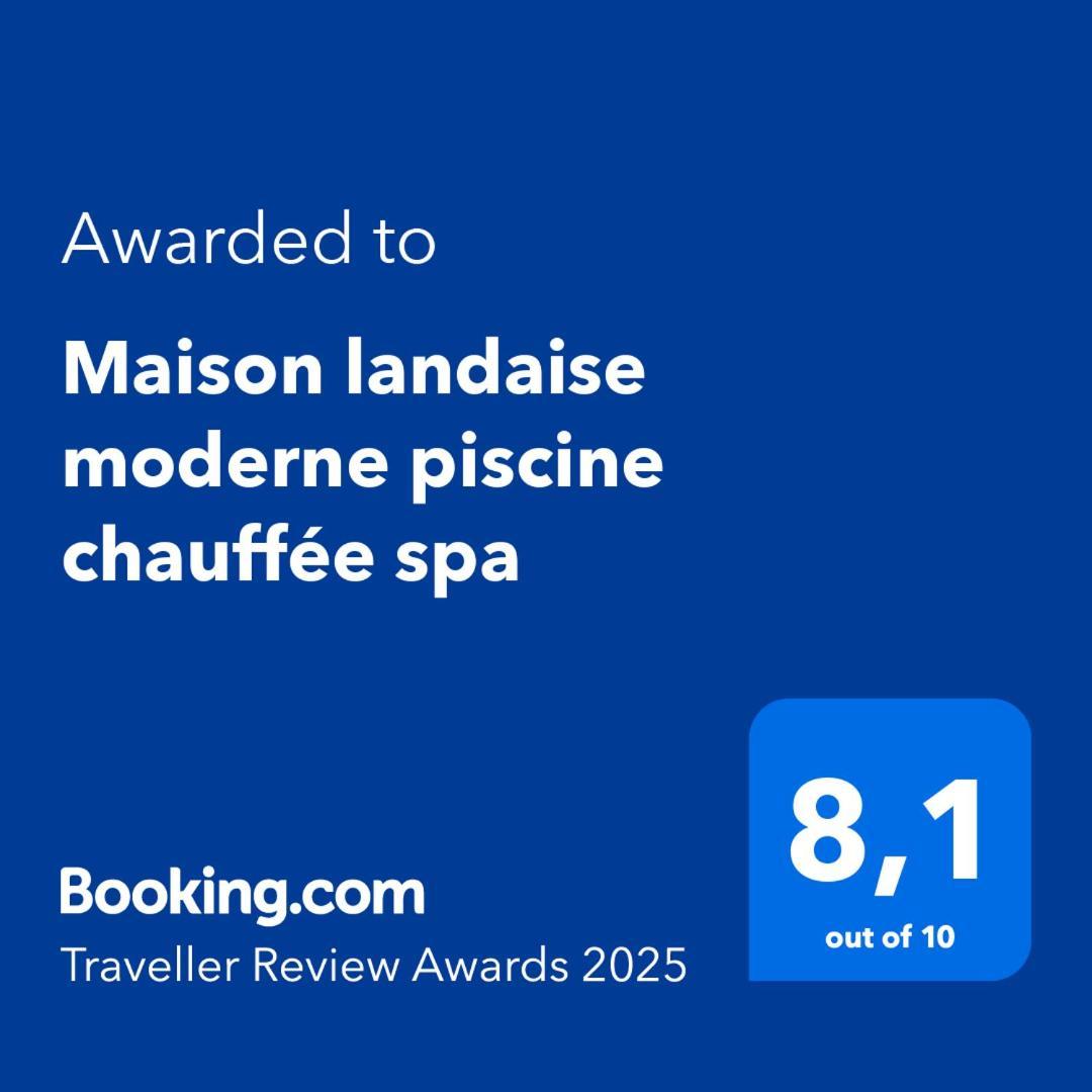 Maison Landaise Moderne Piscine Chauffee Spa Lit-et-Mixe Exterior photo
